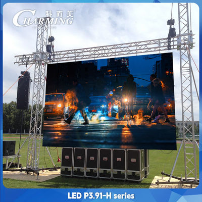 P3.91 ภายนอก โฆษณา LED Display Screen ความสว่างสูง 4k LED Wall