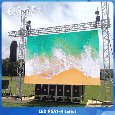 3840hz Full Color Led Video Wall HD P3.91 หน้าจอจอ LED ด้านนอกขนาดใหญ่
