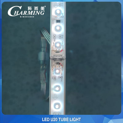 การออกแบบการเดินสาย U20 LED Strip Light กันน้ำสำหรับอาคารกลางแจ้ง