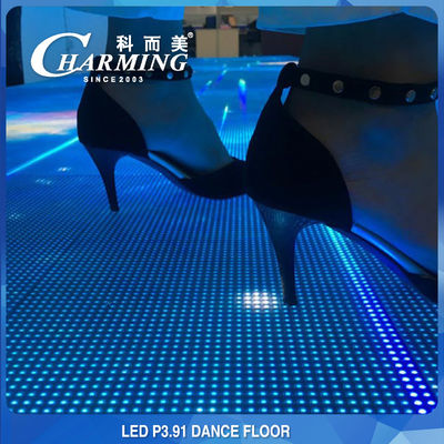 Moistureproof Dance Floor หน้าจอ LED ป้องกันรอยขีดข่วน AC180-240V