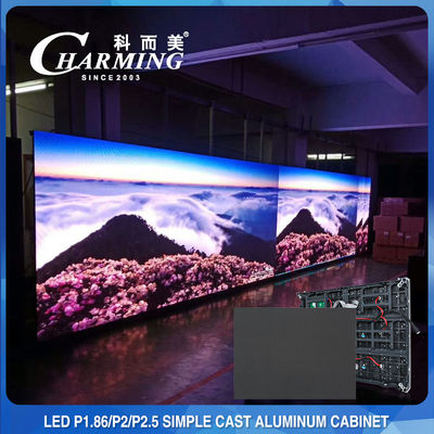 3840HZ Video Wall จอแสดงผล LED ในร่มคงที่ P1.53 P1.86 P2 หลายฉาก