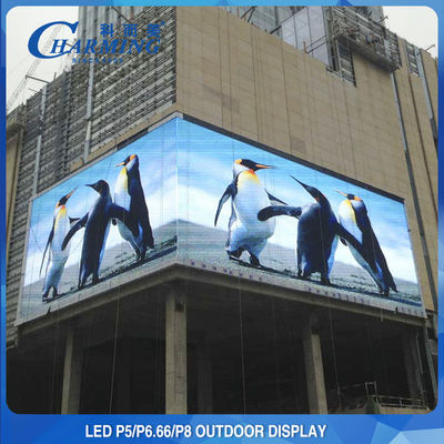 จอแสดงผล LED กลางแจ้งแบบเต็มสี P10 จอ LCD ขนาดใหญ่ 960 * 960 ผนังบิลบอร์ด