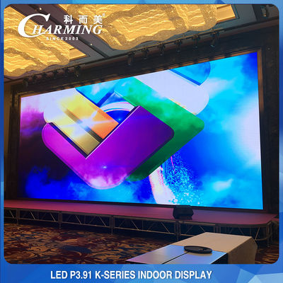 กำแพงวิดีโอ LED ในร่ม 14-16 บิต, P3.91 IP42 จอแสดงผล LED ให้เช่าในร่ม