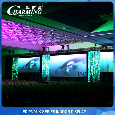 P3.91 ผนังวิดีโอจอแสดงผล LED 200W, หน้าจอแสดงผล LED ผนังอเนกประสงค์กลางแจ้ง
