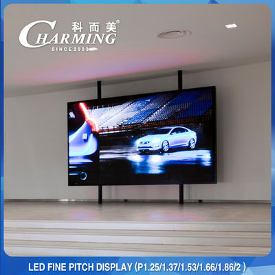 64*48CM พิกเซลพีธ 1.86MM HD LED วิดีโอ วอลล์ อัพเดทสูง 3840Hz สําหรับห้องประชุม