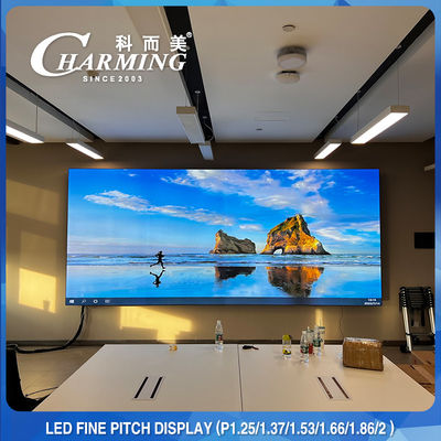 64*48CM พิกเซลพีธ 1.86MM HD LED วิดีโอ วอลล์ อัพเดทสูง 3840Hz สําหรับห้องประชุม