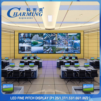 หน้าจอแสดงผล LED Fine Pitch ในอาคาร P1.53 P1.86 P2 สำหรับศูนย์การค้า