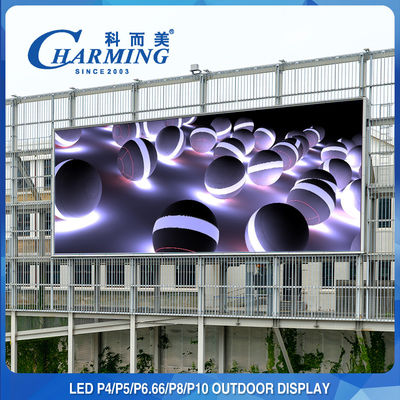 P4 P5 P8 จอแสดงผล LED SMD โฆษณายักษ์กันน้ำผนังวิดีโอ LED กลางแจ้ง