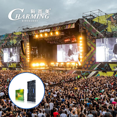 Outdoor P3.91 Music Party 4K LED Video Wall Display เช่า 200W 220V