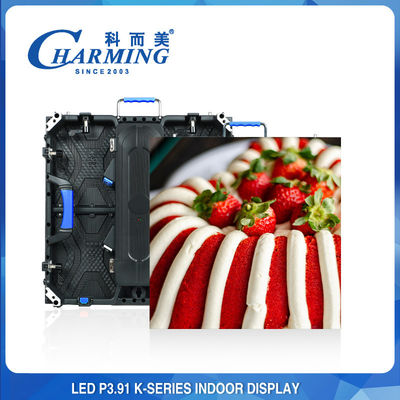 คอนโด LED Display Indoor Outdoor Full Color Ledwall P3.9 P3.91 Led Video Wall 500x500mm ภาพจออัลลูมิเนียมแบบหล่อ