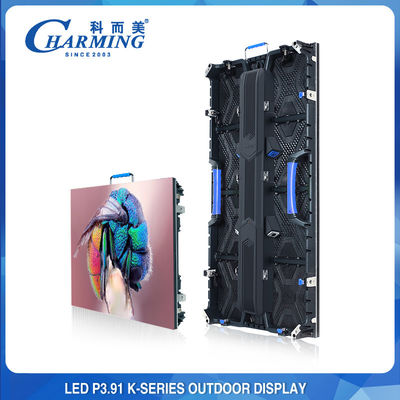 การบำรุงรักษาด้านหน้าให้เช่ากลางแจ้ง P3.91 500x500mm LED Video Wall Display 3840Hz