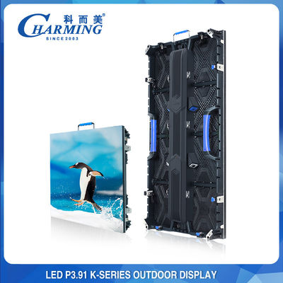 การบำรุงรักษาด้านหน้าให้เช่ากลางแจ้ง P3.91 500x500mm LED Video Wall Display 3840Hz