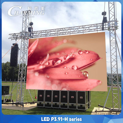 H ซีรีส์ P3.91 เช่าจอ LED 500 * 1000 มม IP65 ดิจิตอล