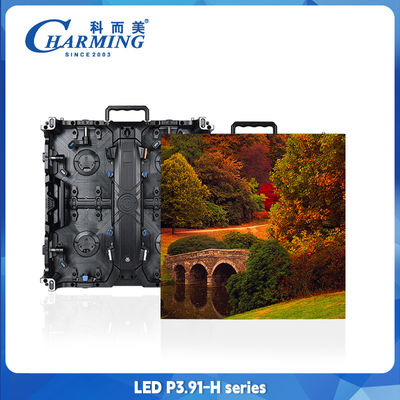 3.91mm Outdoor 500*500mm LED Video Wall สกรีนพาณิชย์ด้วย 4k