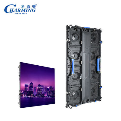 P3.91 ด้านนอก LED Video Wall Screen รางเชื่อมต่อรางหลุม