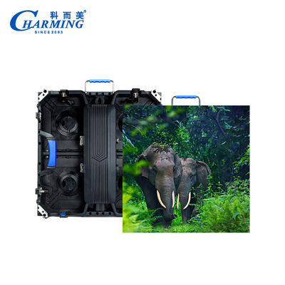 P3.91 ด้านนอก LED Video Wall Screen รางเชื่อมต่อรางหลุม