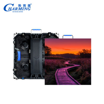 P3.91 ด้านนอก LED Video Wall Screen รางเชื่อมต่อรางหลุม