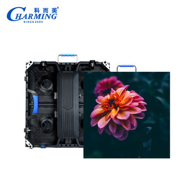 P3.91 ด้านนอก LED Video Wall Screen รางเชื่อมต่อรางหลุม