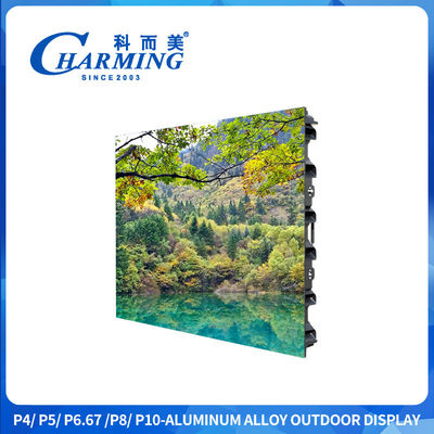สีเต็ม P4 P5 P6 สกรีน Led Outdoor Advertising Screen สกรีน Led Display