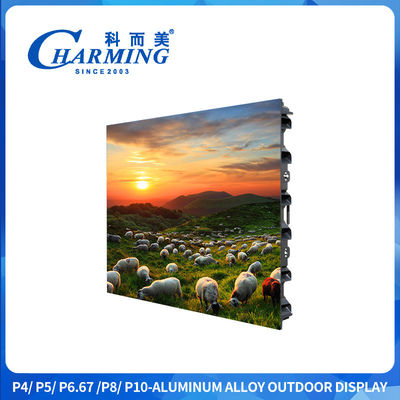 สกรีน LED โบดโฆษณา P6 ถนนติดตั้ง 960x960MM สกรีน LED P4 วิดีโอหน้าจอกลางแจ้ง