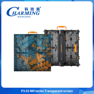 500*500mm P3.91 Led Screen Transparent Shopping Mall โครงการโฆษณาจอจอติดผนัง LED