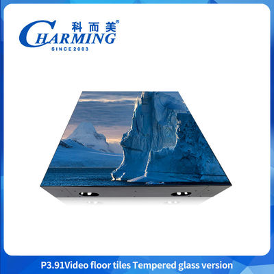 กันน้ํา P3.91 ไฟสว่าง 3d GOB Dance Floor HD Floor Dance Led Screen