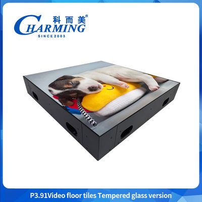 500x500MM GOB P3.91 Led Indoor Dance Floor IP65 กันน้ํา LED Display HD วิดีโอเซ็กซี่สําหรับงาน