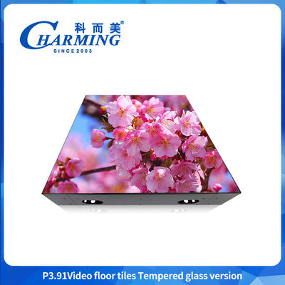 P3.91 LED Video Floor Tiles, Easy Maintenance LED Floor Tile Display สีสันดีไซน์ LED Floor Tile Display การดูแลง่าย