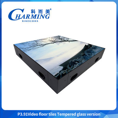 โปรเฟชั่นแนล จีนในห้อง SMD1921 กันน้ํา 3D กระจกกระจก LED Display ดันซ์ฟลอร์ด ใบสัญลักษณ์ดิจิตอล LED Video Floor Tile สําหรับงาน