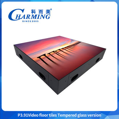 กันน้ํา สีเต็ม RGB อินเตอร์เอกทีฟ โปรแกรม P3.91 DJ Booth Bar Stage Dance Floor IP65 LED Display Screen