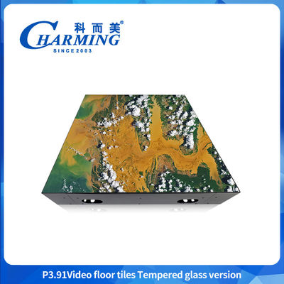 P3.91 GOB กระบวนการ Led Dance Floor กันน้ํา Video Led Dance Floor 500mm By 500mm สําหรับงานแต่งและงานเลี้ยง