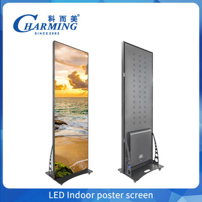 สเตนด์ Wifi มือถือเคลื่อนไหว Hd P1.86 P2 ดิจิตอลโฆษณา LED โปสเตอร์จอแสดงผล