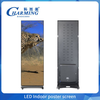จอจอ LED ที่เช่าความสว่างสูง จอโปสเตอร์ภายในเต็ม P1.86 P2 P2.5 จอจอ LED ที่เช่าแบบยืดหยุ่น