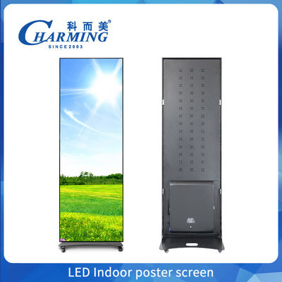 LED สีเต็ม 640X1920mm P2 P1.86 P2.5 P3 พื้น LED ติดตั้ง โปสเตอร์ Wifi Usb กระจกเคลื่อนไหว โปสเตอร์จอ