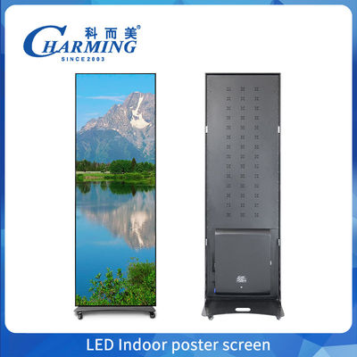 LED สีเต็ม 640X1920mm P2 P1.86 P2.5 P3 พื้น LED ติดตั้ง โปสเตอร์ Wifi Usb กระจกเคลื่อนไหว โปสเตอร์จอ