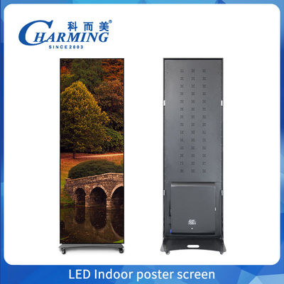 ขายร้อนโฆษณา LED โปสเตอร์จอกับล้อพื้นยืน