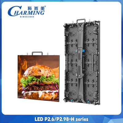 คอนโด LED Display Indoor Outdoor Full Color Led wall P2.6 Led Video Wall 500x500mm ตราจออัลลูมิเนียมเหล็กเหล็ก