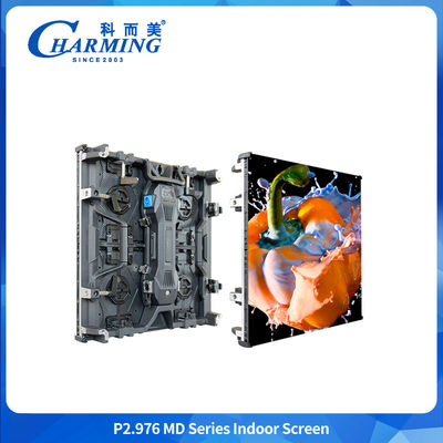 หน้าจอ LED แบบยืดหยุ่นภายใน P2.604 P2.98 P3.91 อัลลูมิเนียมแบบหล่อหลอม สะดวกในการบํารุงรักษา