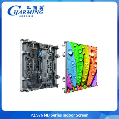 หน้าจอ LED แบบยืดหยุ่นภายใน P2.604 P2.98 P3.91 อัลลูมิเนียมแบบหล่อหลอม สะดวกในการบํารุงรักษา