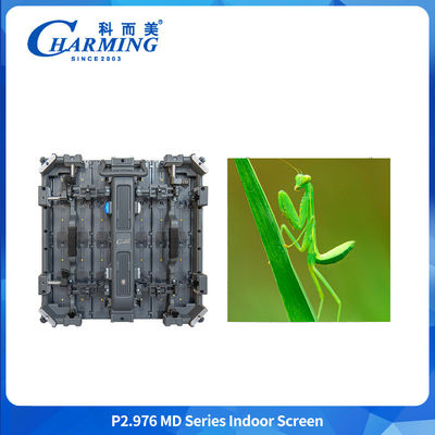 บริการด้านหน้าที่ประทับใจ P2.98 ด้านใน Led Wall Display หน้าจอยืดหยุ่น สําหรับการจಾಹೀರಾತು ให้เช่า