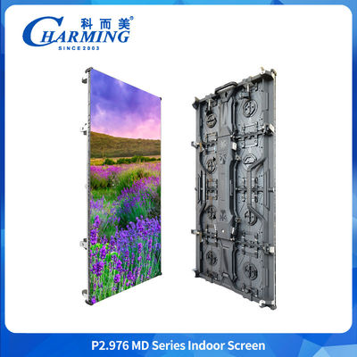 P2.6 P2.98 โมดูลจอ LED แบบพกพาที่ให้เช่า แพเนลกันน้ํา ภายในห้อง ผนังวีดีโอโฆษณาจอใหญ่