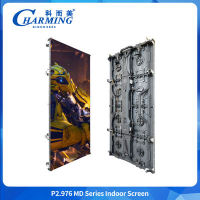 หน้าจอ LED แบบยืดหยุ่น หน้าจอโค้งภายใน P2.98 บริการหน้า 7680HZ Led Video Wall