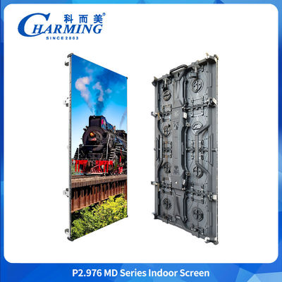 อลูมิเนียมสกัดน้ําหนักเบา P2.98 LED สกรีนในบ้านโค้งสําหรับงานเช่า การใช้งานทางการค้า