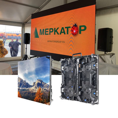 อัตราการฟื้นฟูสูง สีสดใส P2.976 LED OutdoorScreen สําหรับสนามบาสเก็ตบอล ร้านอาหาร งานแสดงสินค้า
