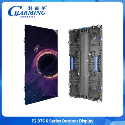 อุณหภูมิการทํางานที่แข็งแรง -20°C-60°C P2.976 K RGB สี LED โบดป้าย LED ผนังจอด้วยอัตราการอัพปรุงใหม่สูง