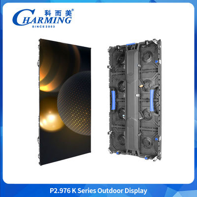 ภายนอก P2.98 เช่าจออลูมิเนียมสกัดเหล็ก กันน้ํา Led Wall กําหนดการฉากฉาก
