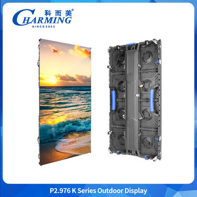 อุณหภูมิการทํางานที่แข็งแรง -20°C-60°C P2.976 K RGB สี LED โบดป้าย LED ผนังจอด้วยอัตราการอัพปรุงใหม่สูง