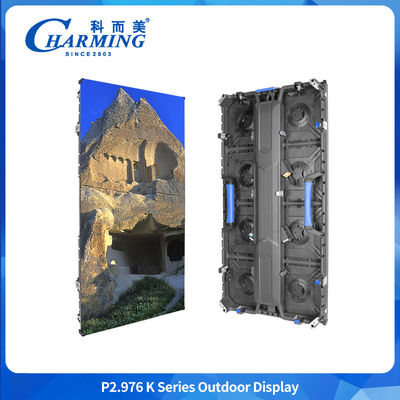 ความเร็วในการส่งไว P2.976 วิดีโอภายนอก Fullcolor LED Display IP 65 K Series วิดีโอในไนจีเรีย