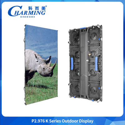 ผนังวิดีโอกลางแจ้ง โฆษณา LED ภาพจอ P2.98 K Stage Led Video Wall สําหรับคอนเสิร์ต Full Color Led Video Wall