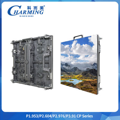 P2.9mm แผน LED สีเต็ม ด้านในหลังโค้ง อลูมิเนียมกระเป๋ากระเป๋า Led Screen Display สําหรับการโฆษณา
